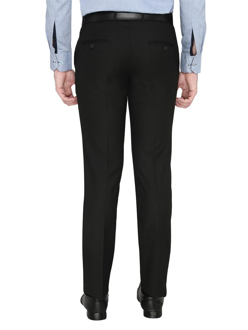 black cotton formal trouser - 14247709 - Zoom Image - 3