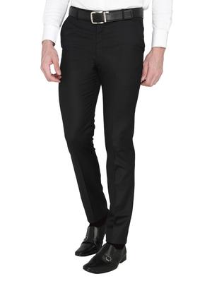 black cotton formal trouser - 14247715 - Standard Image - 2