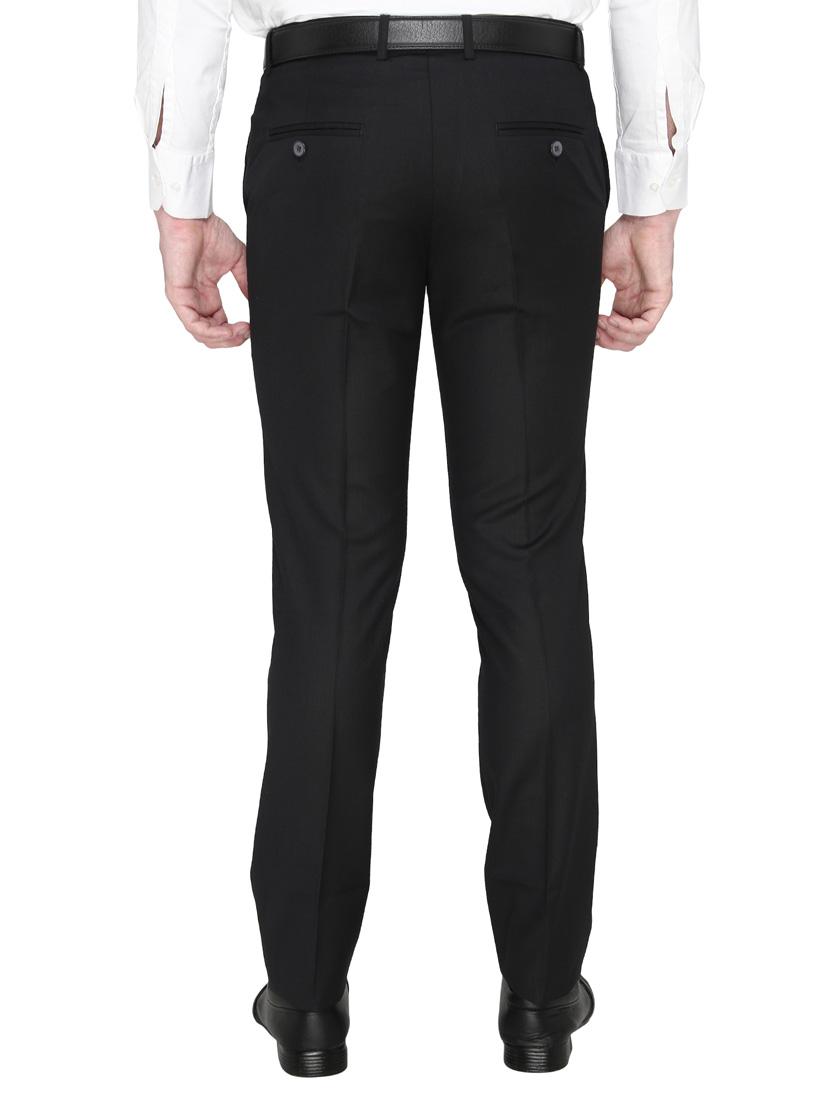 black cotton formal trouser - 14247715 - Zoom Image - 3