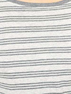grey cotton casual tee - 14248293 - Standard Image - 4