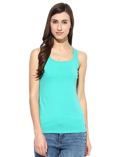 blue cotton lycra tee - 14248335 - Standard Image - 1
