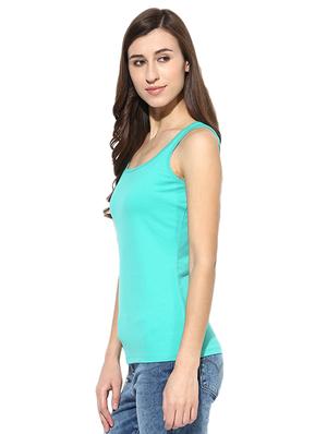 blue cotton lycra tee - 14248335 - Standard Image - 2