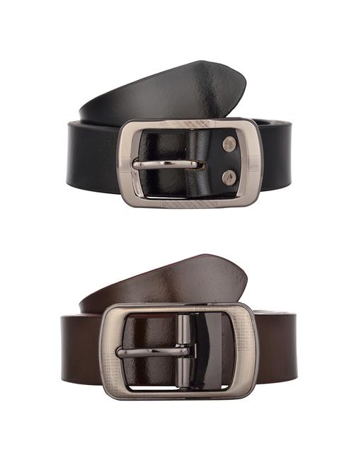 multi colored leather belt (set of 2) - 14250090 - Standard Image - 1