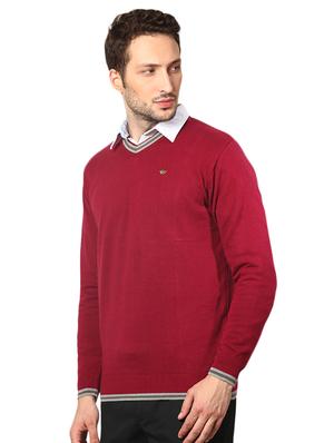 red solid pullover - 14252973 - Standard Image - 2