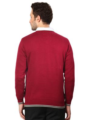 red solid pullover - 14252973 - Standard Image - 3