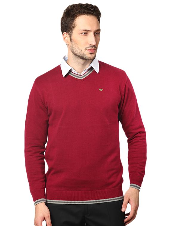 red solid pullover - 14252973 - Zoom Image - 1