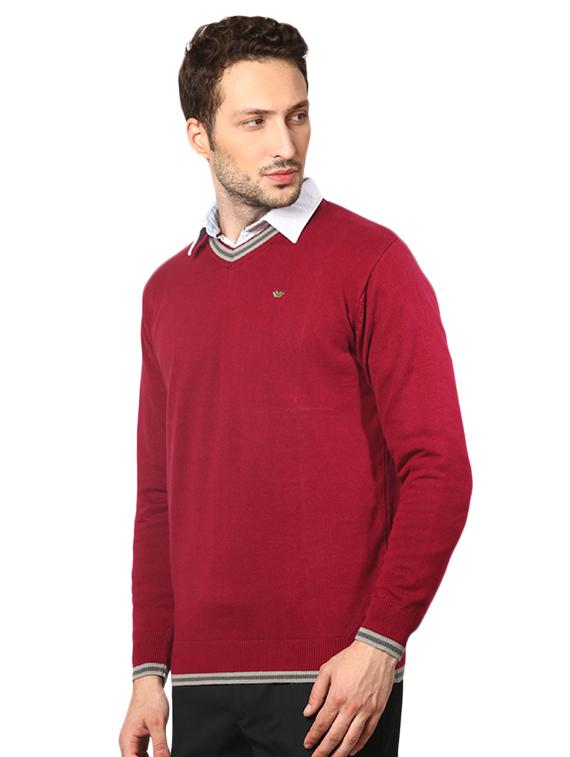 red solid pullover - 14252973 - Zoom Image - 2
