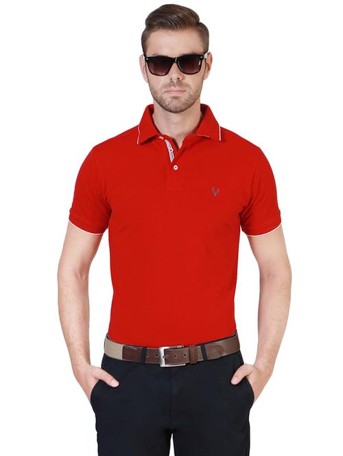 red cotton t-shirt - 14253283 - Standard Image - 1