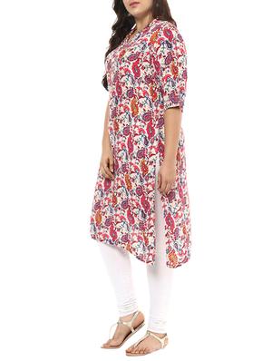 pink rayon straight kurta - 14253883 - Standard Image - 2