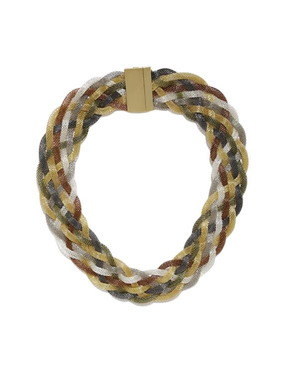 multi colored metal short necklace - 14254973 - Zoom Image - 1