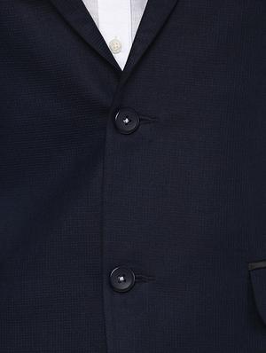 navy blue polyester formal blazer - 14255288 - Standard Image - 5
