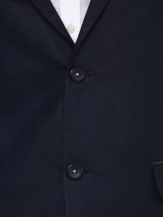 navy blue polyester formal blazer - 14255288 - Zoom Image - 5