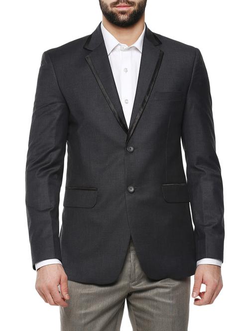 grey polyester formal blazer - 14255290 -  Standard Image - 0