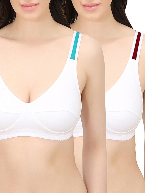 set of 2 contrast detail bra - 14259254 - Zoom Image - 1