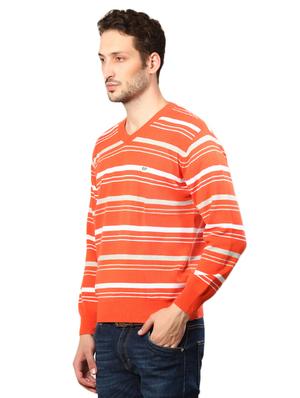 orange striped pullover - 14259794 - Standard Image - 2