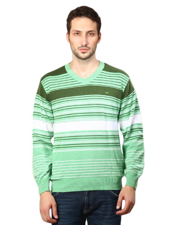 green cotton pullover - 14259799 - Zoom Image - 1