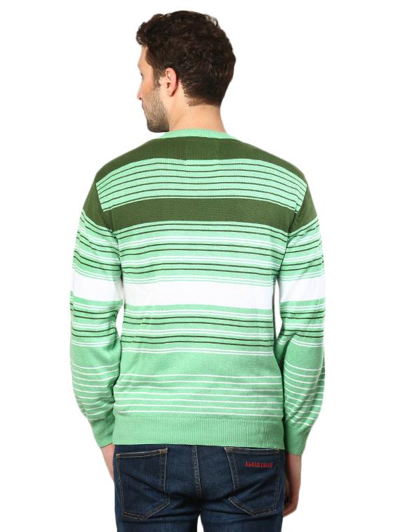 green cotton pullover - 14259799 - Zoom Image - 3