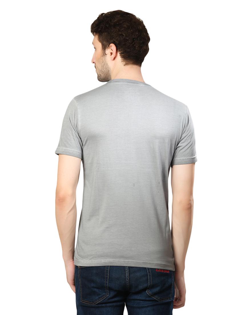 grey cotton front print tshirt - 14262790 - Zoom Image - 3