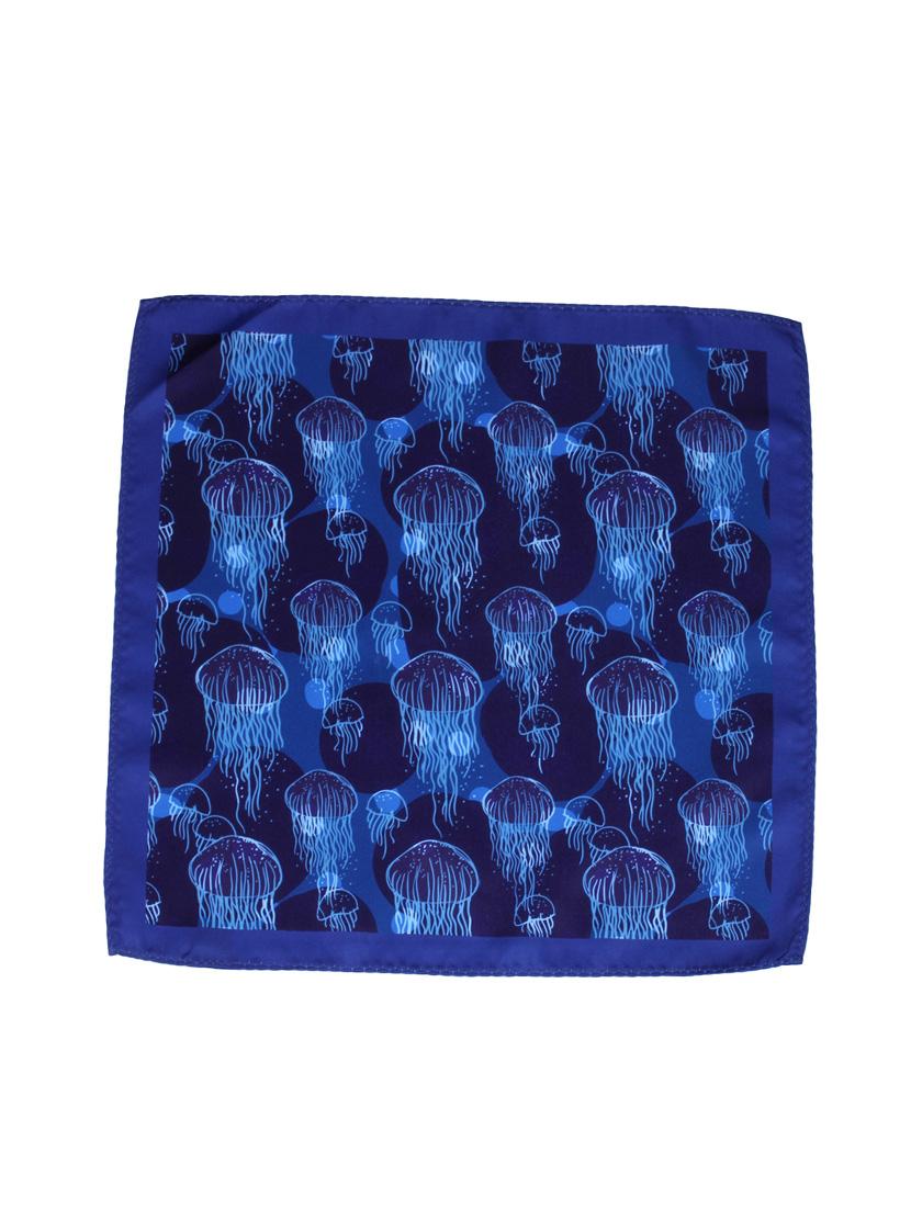 blue polyester pocketsquare - 14264710 - Zoom Image - 3