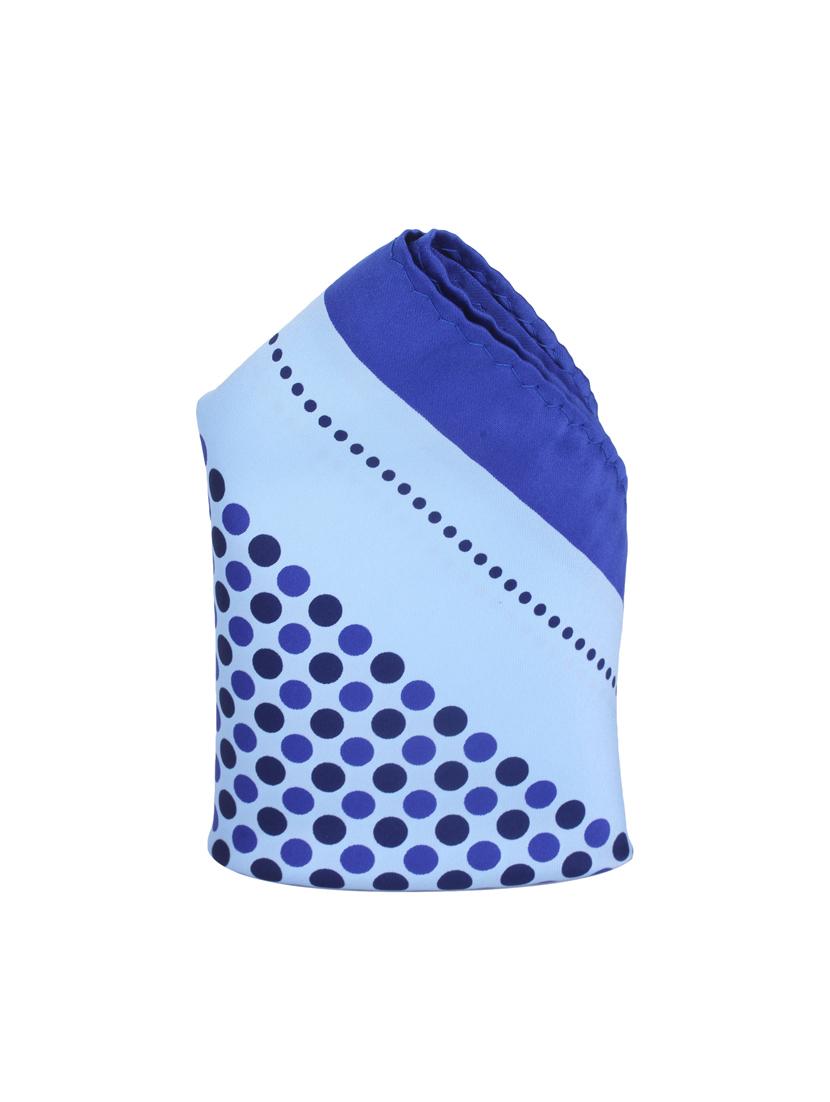 blue polyester pocketsquare - 14264730 - Zoom Image - 2