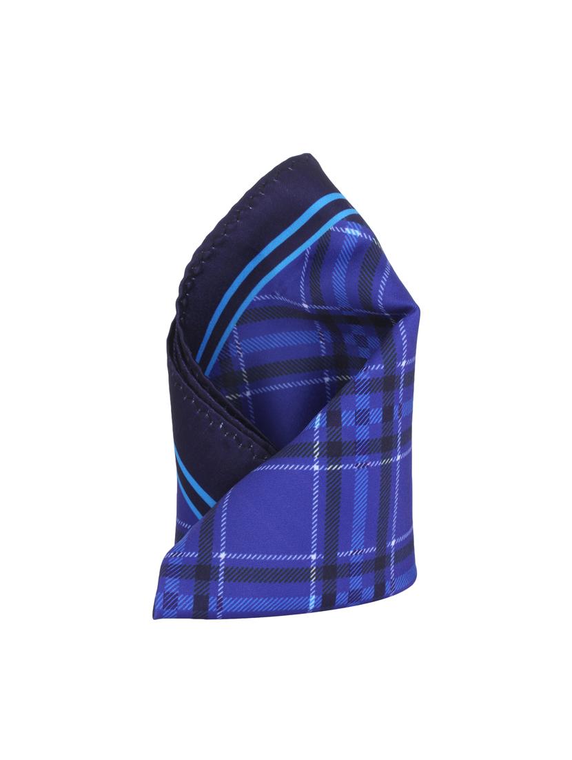 blue polyester pocketsquare - 14264736 - Zoom Image - 1
