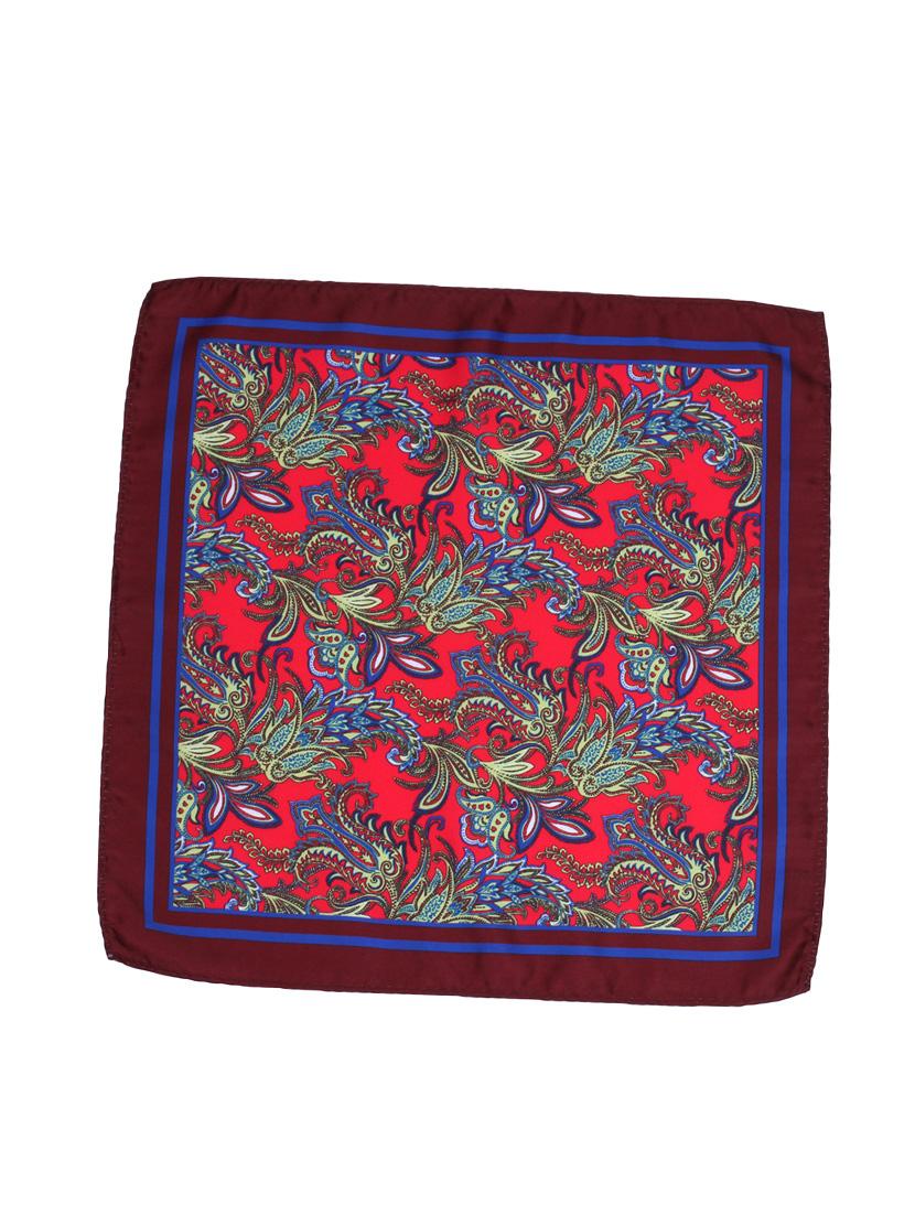 red polyester pocketsquare - 14264768 - Zoom Image - 3