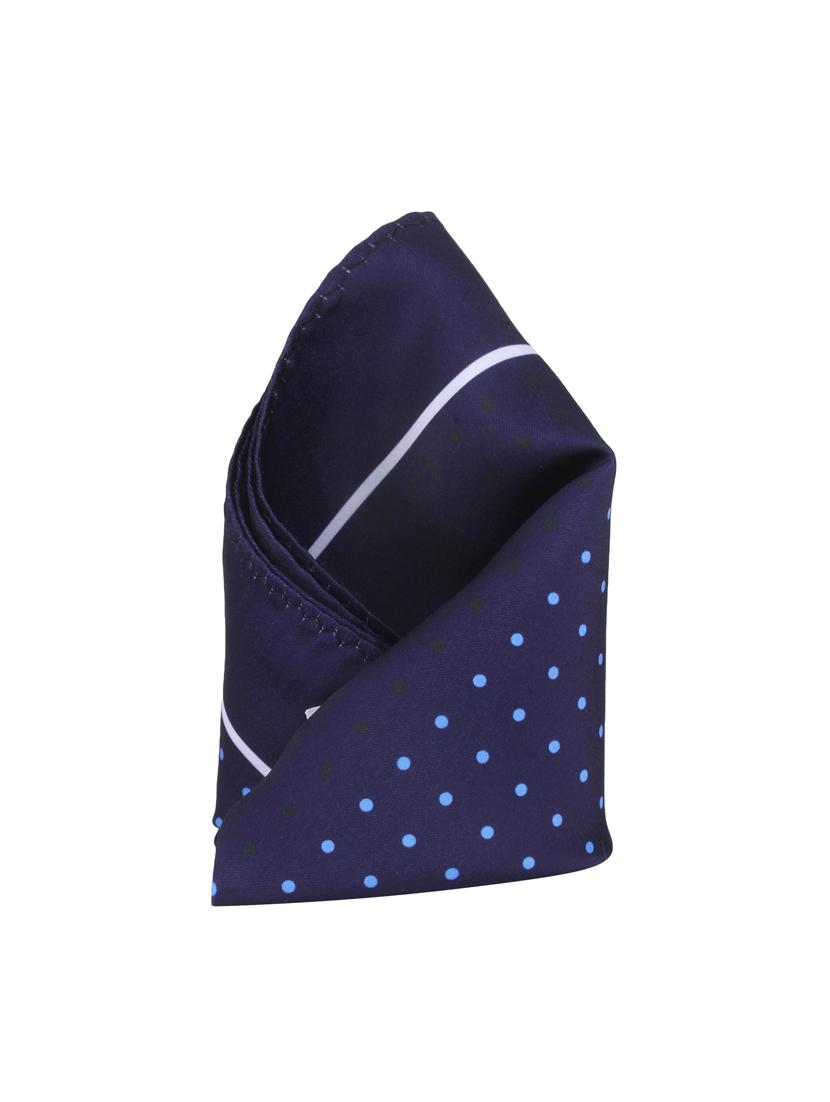 blue polyester pocketsquare - 14264772 - Zoom Image - 1