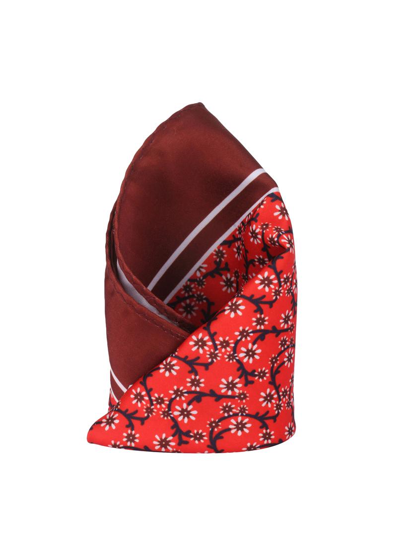 red polyester pocketsquare - 14264798 - Zoom Image - 1