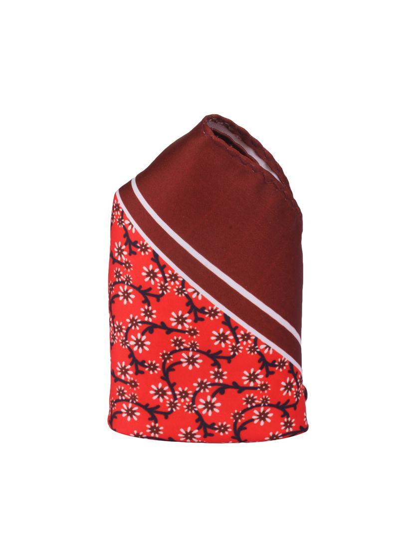 red polyester pocketsquare - 14264798 - Zoom Image - 2