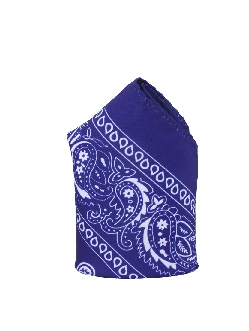 blue polyester pocketsquare - 14264805 - Zoom Image - 2