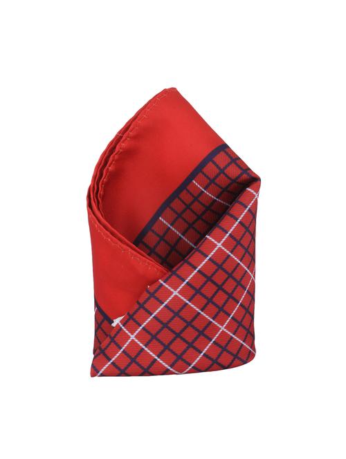 red polyester pocketsquare - 14264814 - Standard Image - 1