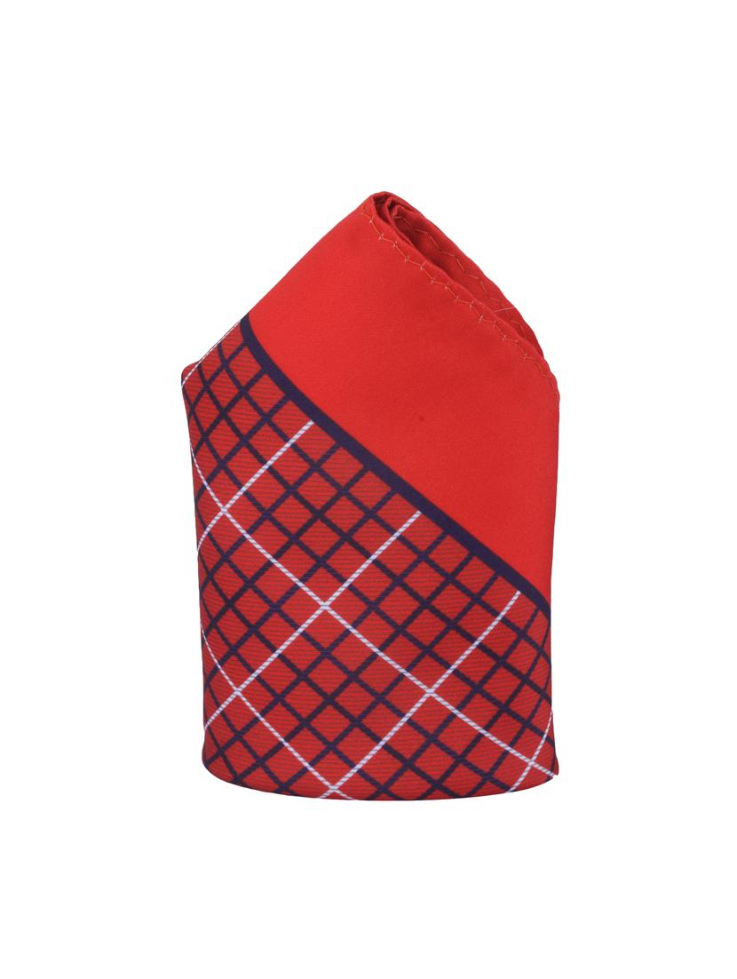 red polyester pocketsquare - 14264814 - Zoom Image - 2