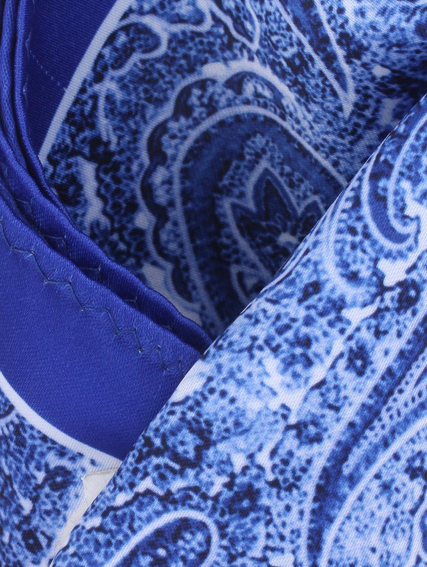 blue polyester pocketsquare - 14264816 - Zoom Image - 4