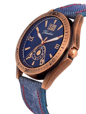 gravity leatherette strap round dial analog watch - 14264866 - Standard Image - 2