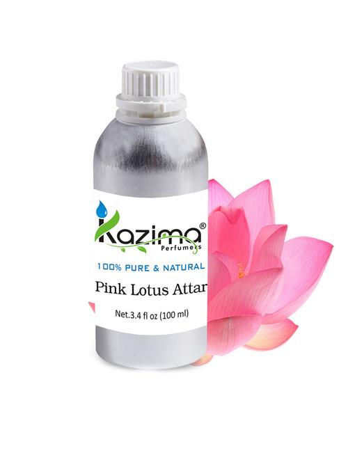 pink lotus attar perfume for unisex (100 ml) - pure natural undiluted - 14265445 - Standard Image - 1