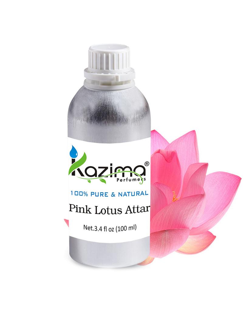 pink lotus attar perfume for unisex (100 ml) - pure natural undiluted - 14265445 - Zoom Image - 1