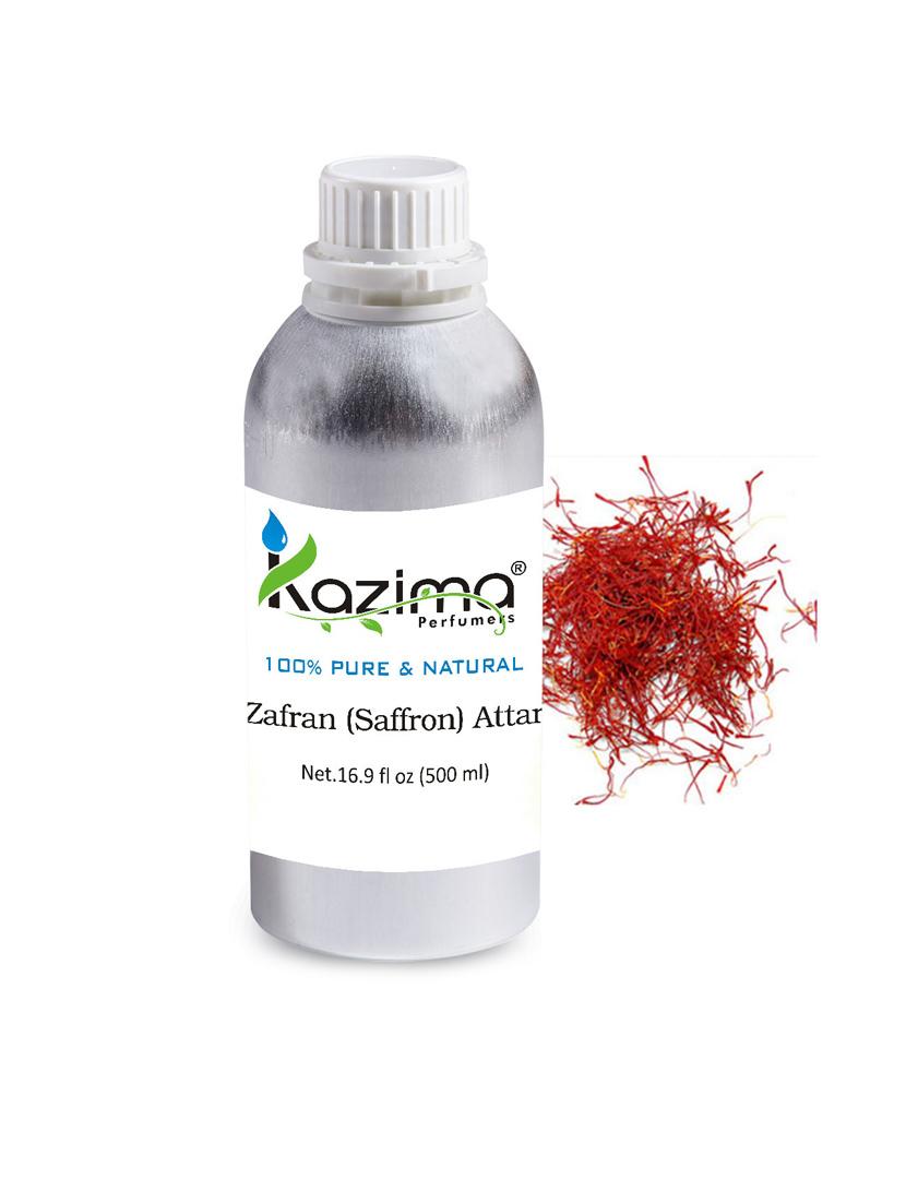 zafran (saffron) attar perfume for unisex (500 ml) - pure natural undiluted (non-alcoholic) - 14265599 - Zoom Image - 1