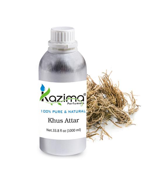 khus attar perfume for unisex (1000 ml) - pure natural undiluted (non-alcoholic) - 14265622 - Standard Image - 1