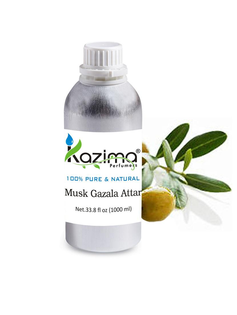musk gazala attar perfume for unisex (1000 ml) - pure natural undiluted (non-alcoholic) - 14265624 - Zoom Image - 1