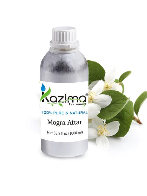 mogra attar perfume for unisex (1000 ml) - pure natural undiluted (non-alcoholic) - 14265625 - Standard Image - 1