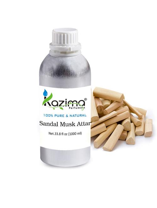 sandal musk attar perfume for unisex (1000 ml) - pure natural undiluted (non-alcoholic) - 14265633 - Standard Image - 1