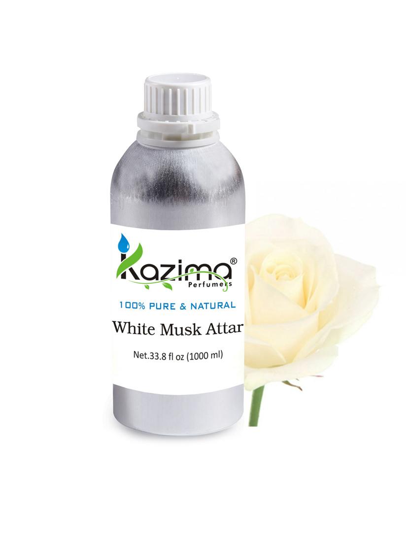 white musk attar perfume for unisex (1000 ml) - pure natural undiluted (non-alcoholic) - 14265636 - Zoom Image - 1