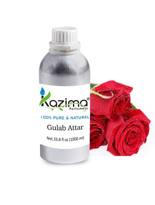 gulab attar perfume for unisex (1000 ml) - pure natural undiluted (non-alcoholic) - 14265637 - Standard Image - 1