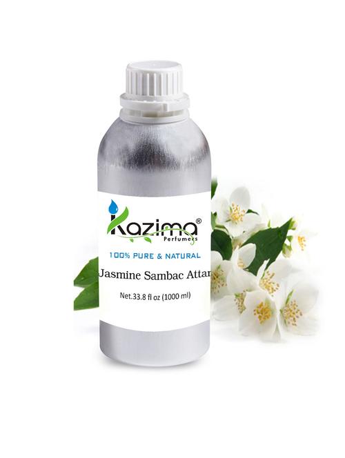 jasmine sambac attar perfume (1000 ml) - pure natural undiluted - 14265652 - Standard Image - 1