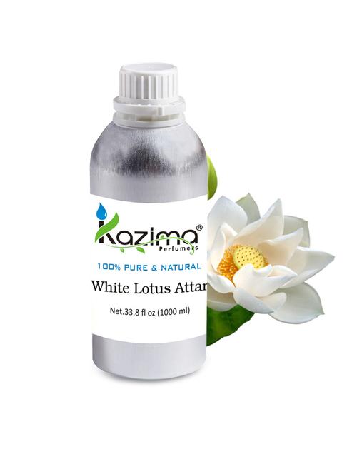 white lotus attar perfume for unisex (1000 ml) - pure natural undiluted - 14265660 - Standard Image - 1