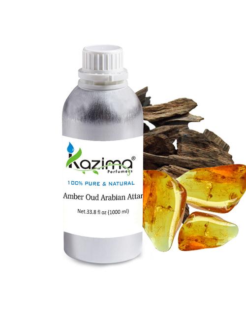 amber oud arabian attar perfume for unisex (1000 ml) - pure natural undiluted (non-alcoholic) - 14265663 - Standard Image - 1