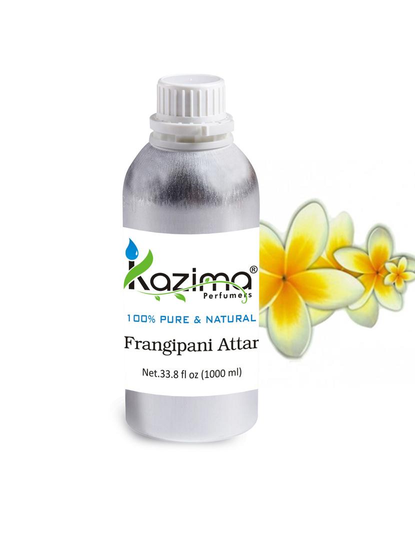 frangipani attar perfume for unisex (1000 ml) - pure natural undiluted (non-alcoholic) - 14265668 - Zoom Image - 1