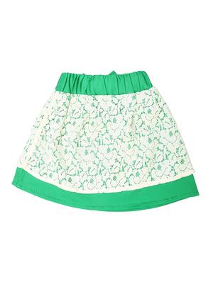green cotton aline skirt - 14266091 - Standard Image - 2