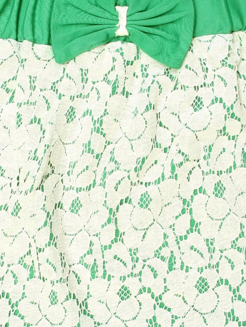 green cotton aline skirt - 14266091 - Zoom Image - 3