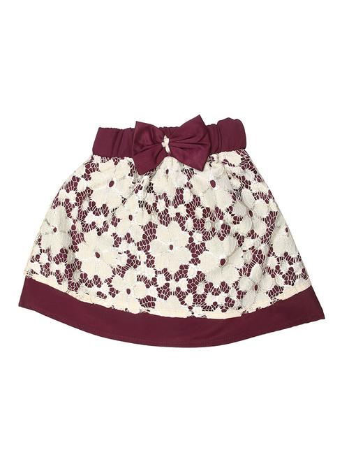 brown colored net skirt - 14266092 - Standard Image - 1